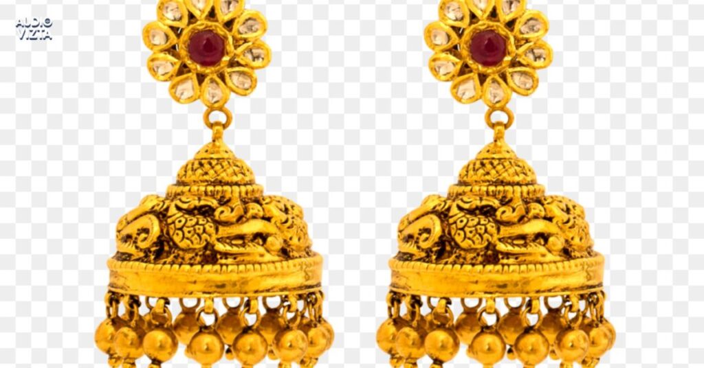 Traditional Elegance Jhumka Captions in Hindi